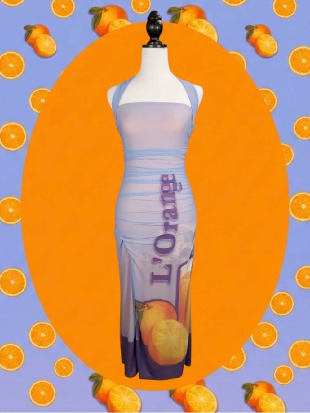 Urban Outfitters Silence+Noise Y2K Revival Indie Sleaze L’orange Halter Dress M